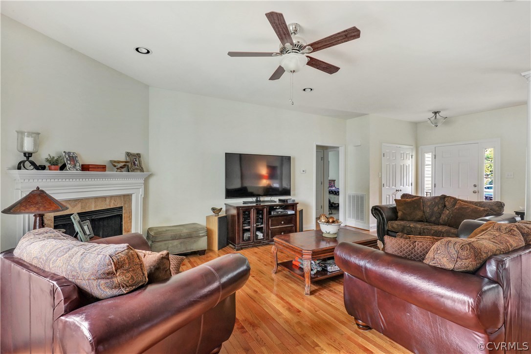 4112 Hidden Valley Road Chester, VA 23831 - Photo 3 of 29 a living room with furniture and a flat screen tv