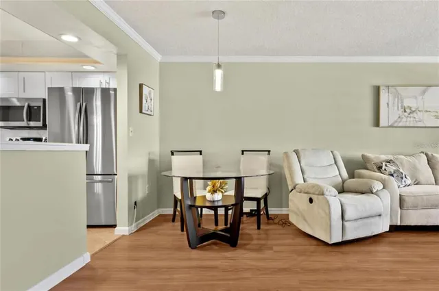 a view of fireplace with wooden floor