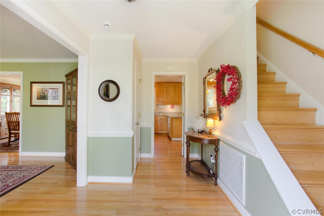 15201 Powell Grove Road Midlothian, VA 23112 - Photo 2 of 27 a view of entryway and hall with wooden floor