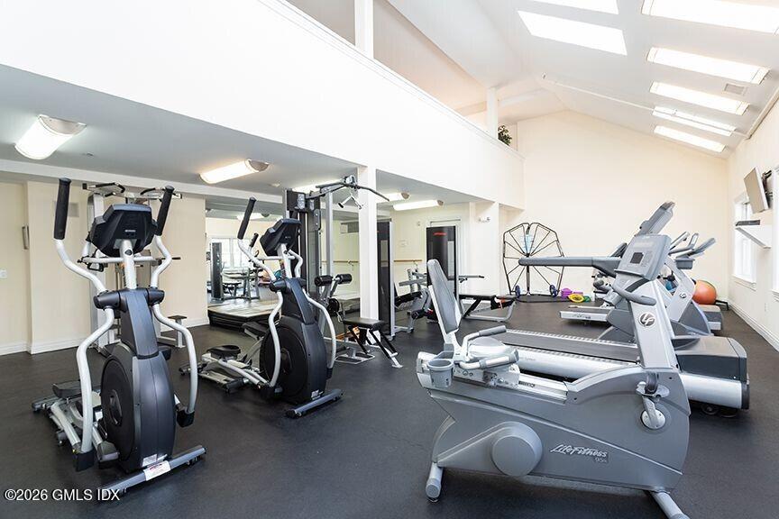 124 Ritch Avenue, Unit B301 Greenwich, CT 06830 - Photo 7 of 7 a view of a room with gym equipment