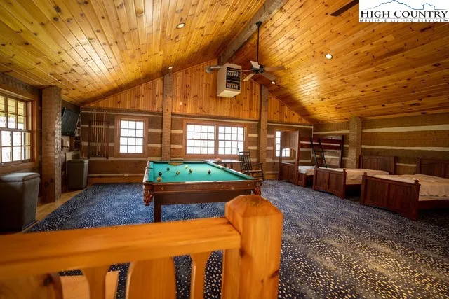 a view of a yard covered with snow