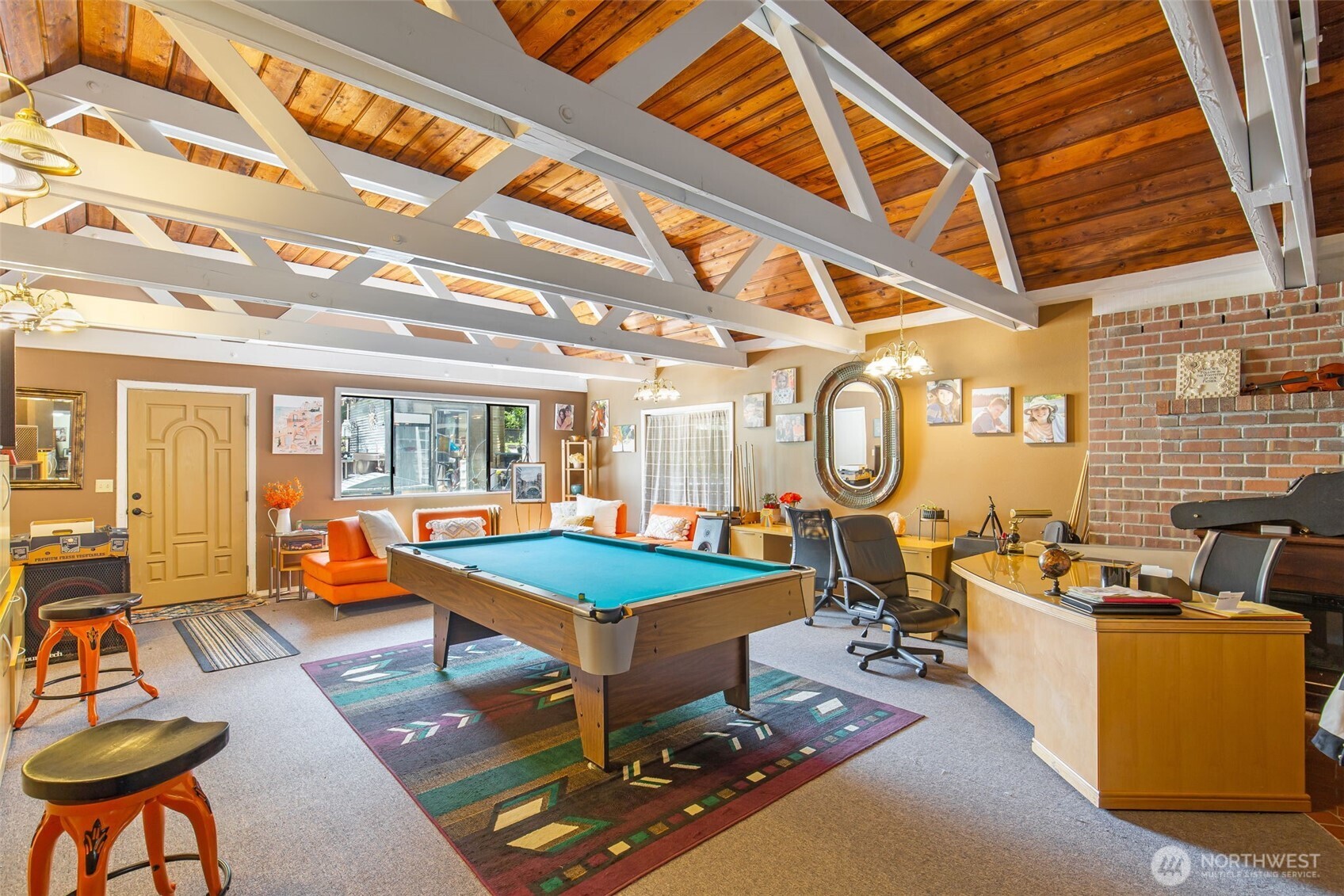 1497 Old Military Road Southeast Tenino, WA 98589 - Photo 15 of 34 a room with gym equipment and a large window