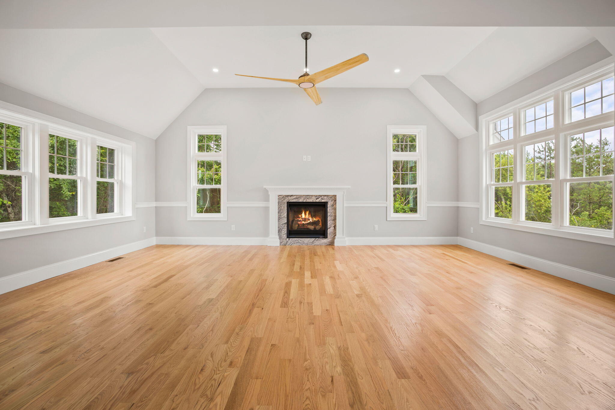 Undisclosed Address Sagamore Beach, MA 02562 - Photo 33 of 43 a view of an empty room with a window and wooden floor