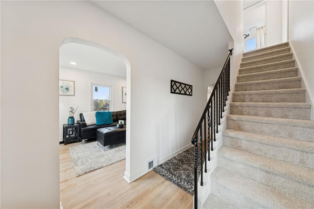 3230 Brodhead Road Aliquippa, PA 15001 - Photo 3 of 38 a view of entryway and hall with wooden floor