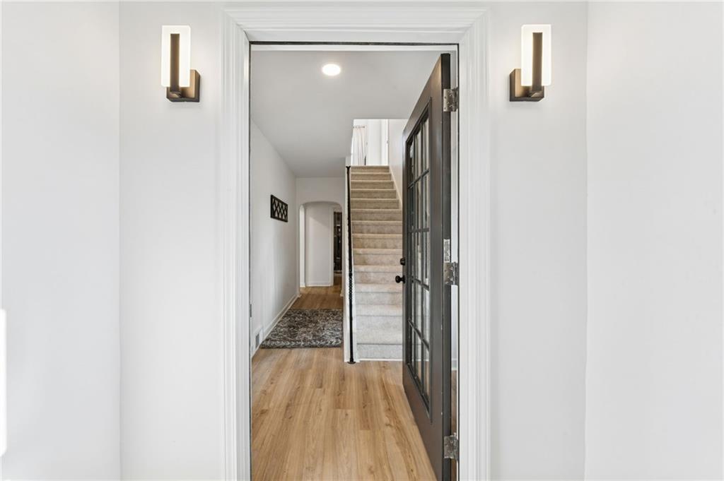 3230 Brodhead Road Aliquippa, PA 15001 - Photo 4 of 38 a view of a hallway with wooden floor and entryway