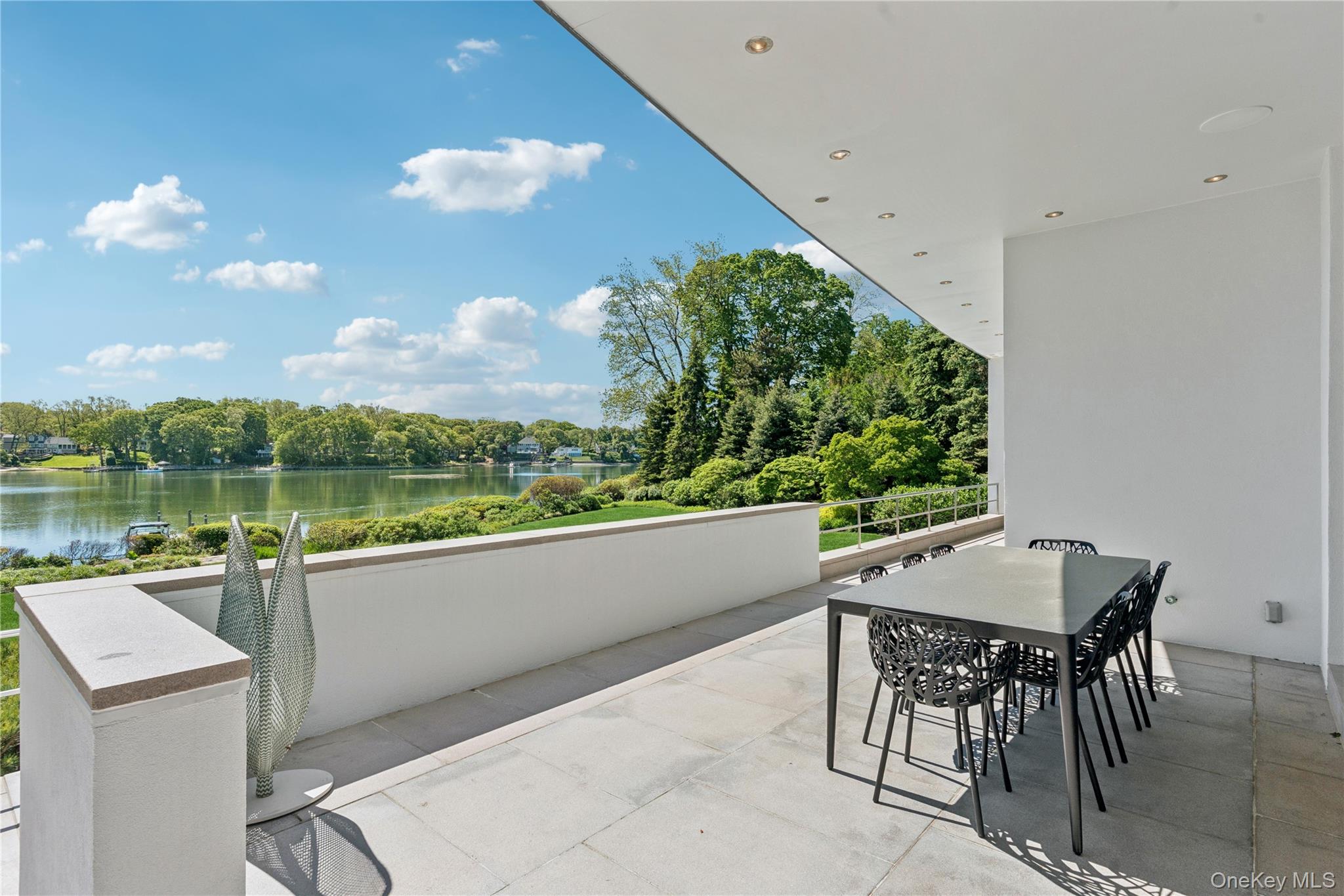 183 Old Field Road Old Field, NY 11733 - Photo 12 of 50 Outdoor Dining Space Overlooking the Water