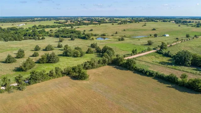 a view of a lush green field
