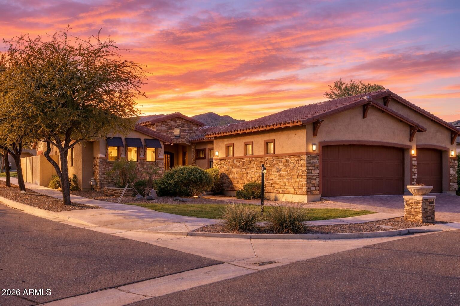 3215 East Constance Way Phoenix, AZ 85042 - Photo 4 of 40 a front view of a house with a yard