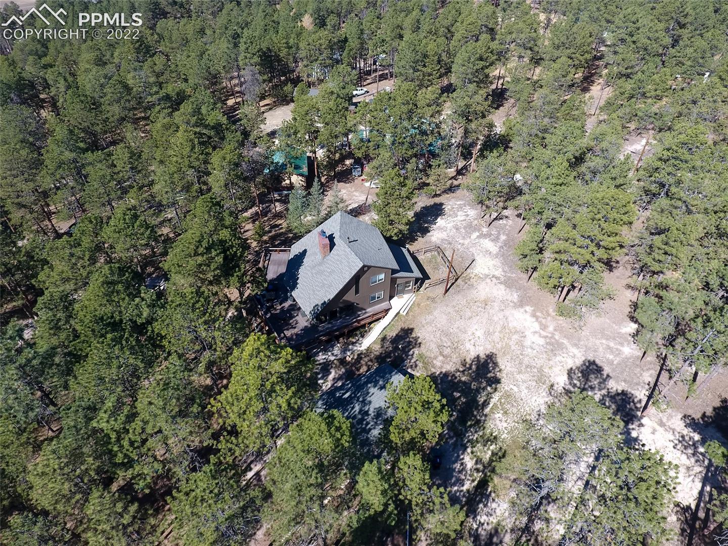 7970 Juniper Road Colorado Springs, CO 80908 - Photo 40 of 43 Aerial shot of the 2.5 acres