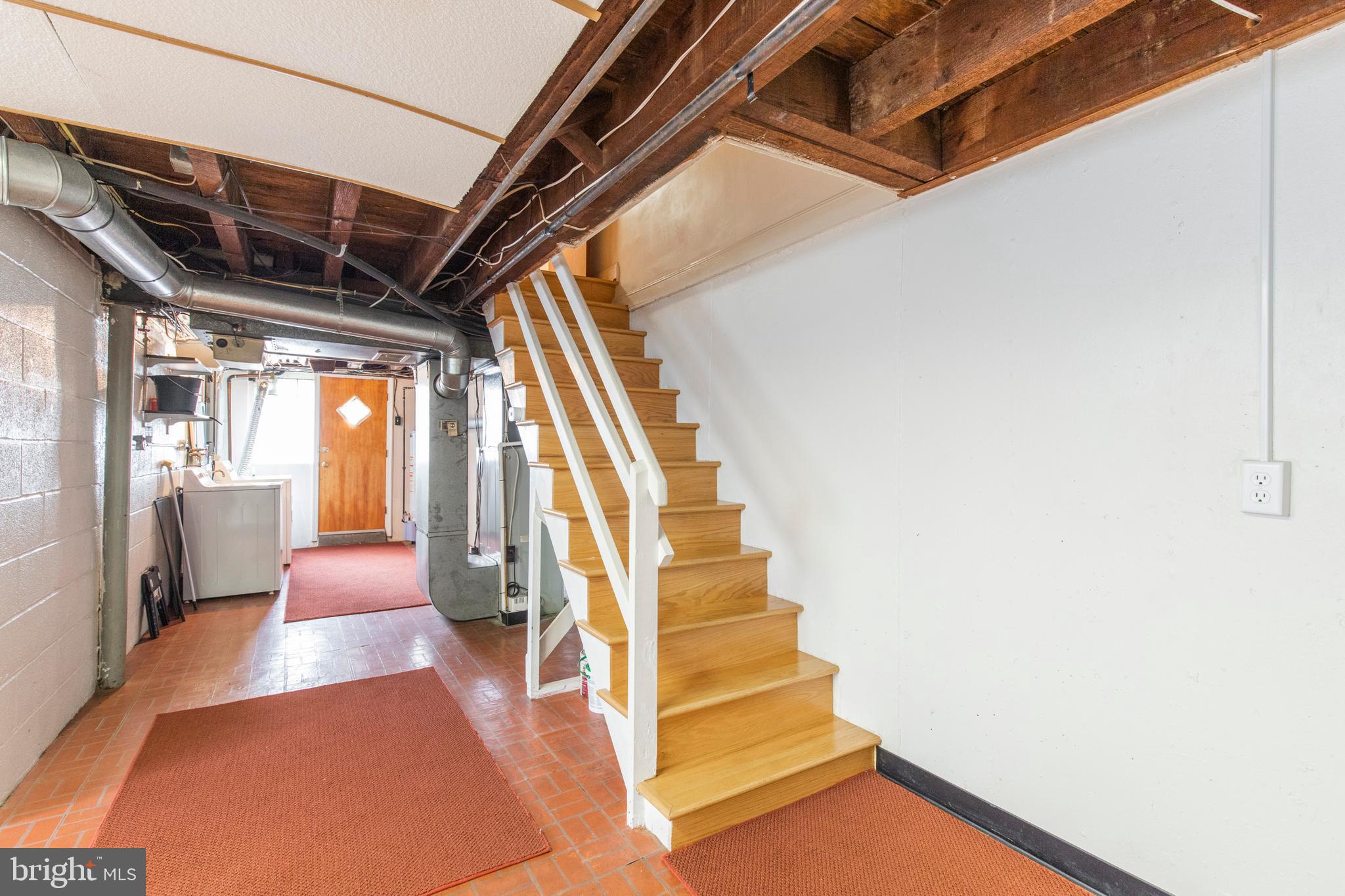 822 Laurel Road Yeadon, PA 19050 - Photo 23 of 28 Wide Wood Stairs to the Basement