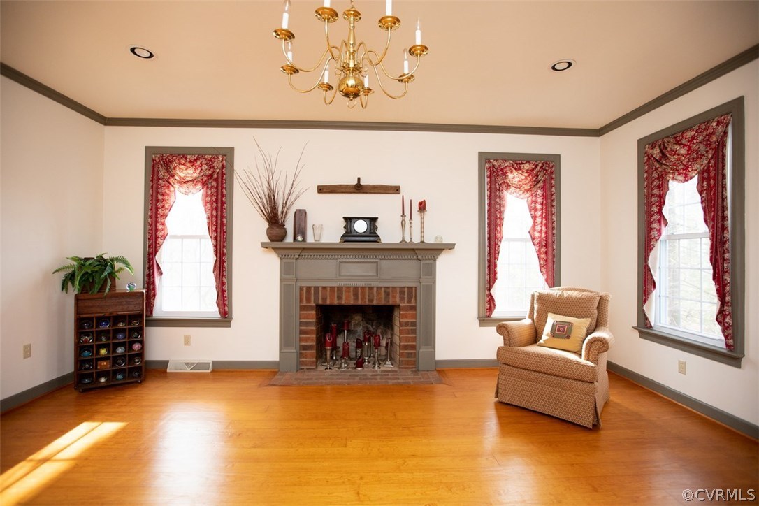 526 First Rock Road Prospect, VA 23960 - Photo 24 of 50 a living room with furniture and a fireplace