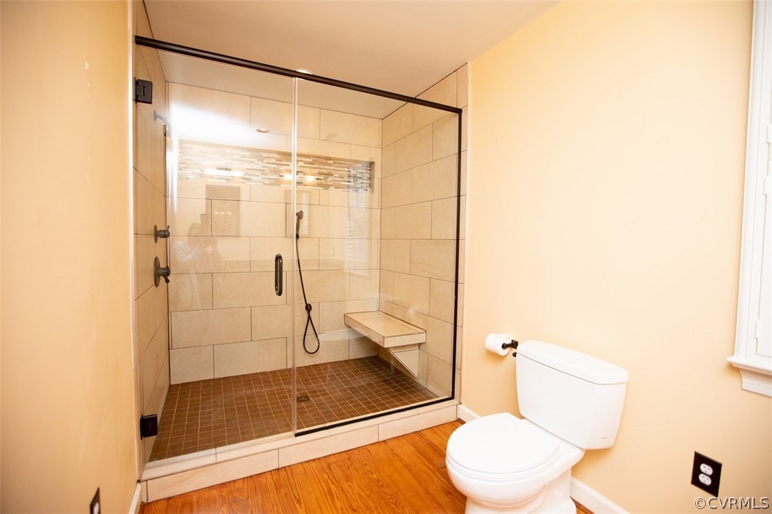 526 First Rock Road Prospect, VA 23960 - Photo 28 of 50 a bathroom with a shower and toilet