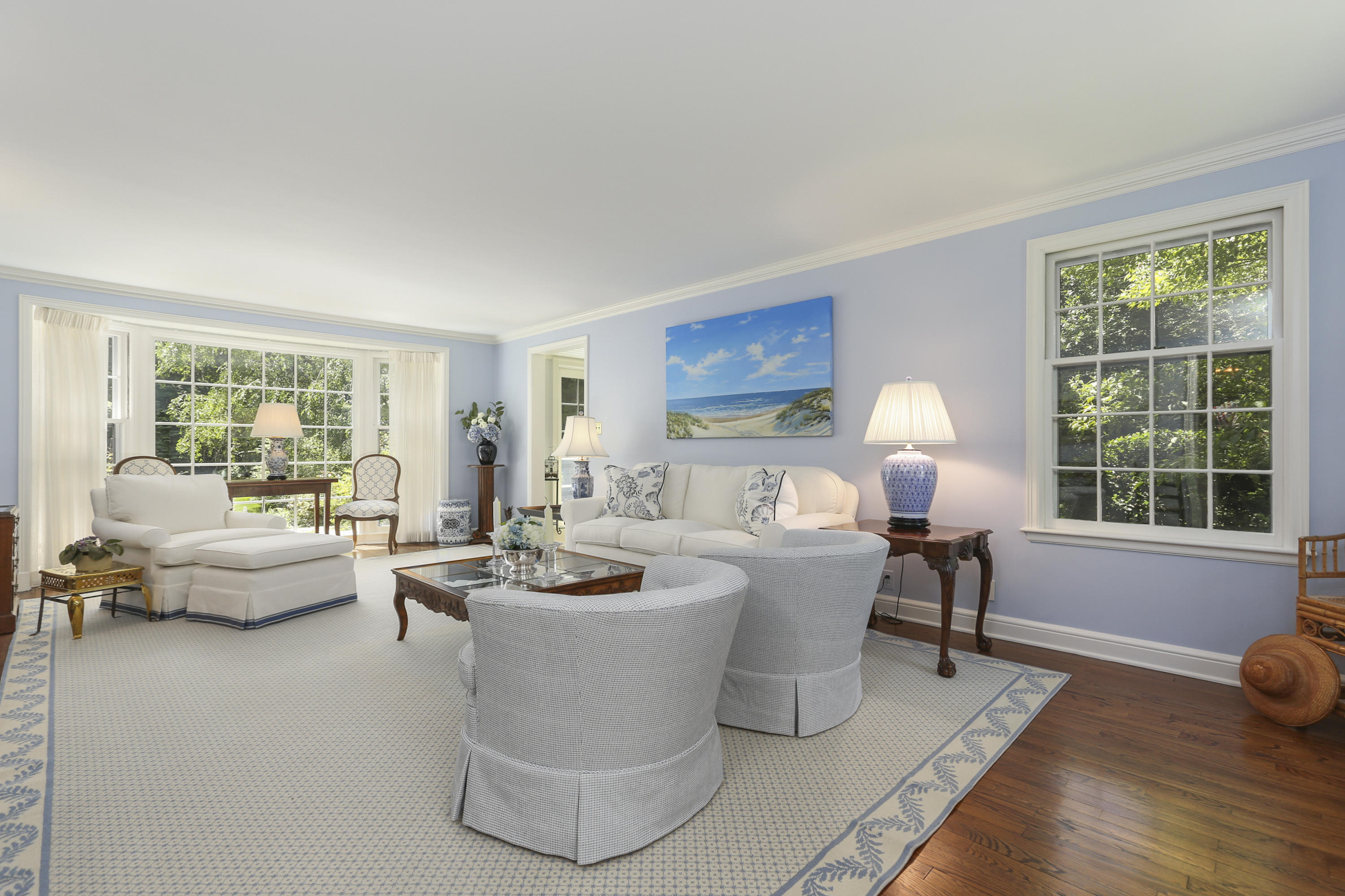 10 Deepwood Road Darien, CT 06820 - Photo 6 of 38 a living room with furniture and a large window