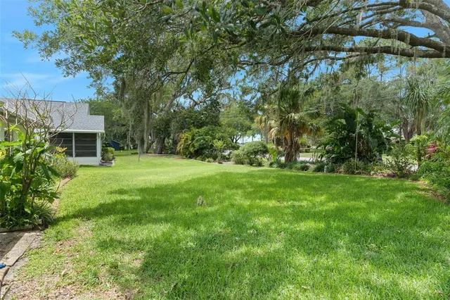 a view of house with backyard