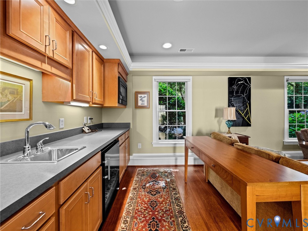 4428 Shirley Road Richmond, VA 23225 - Photo 37 of 70 The kitchen area includes a sink, mini-fridge, mic