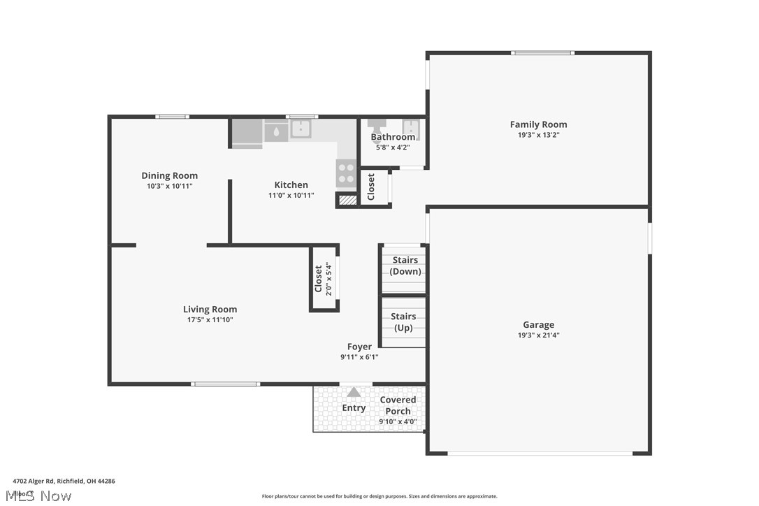 4702 Alger Road Richfield, OH 44286 - Photo 43 of 46 First level floor plan