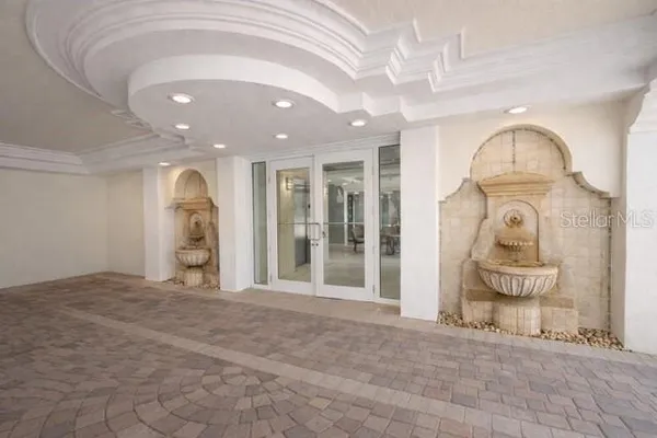 a car parked in a garage