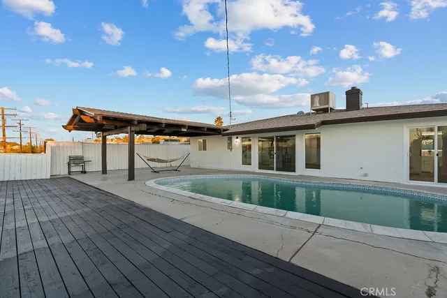 a view of a roof deck