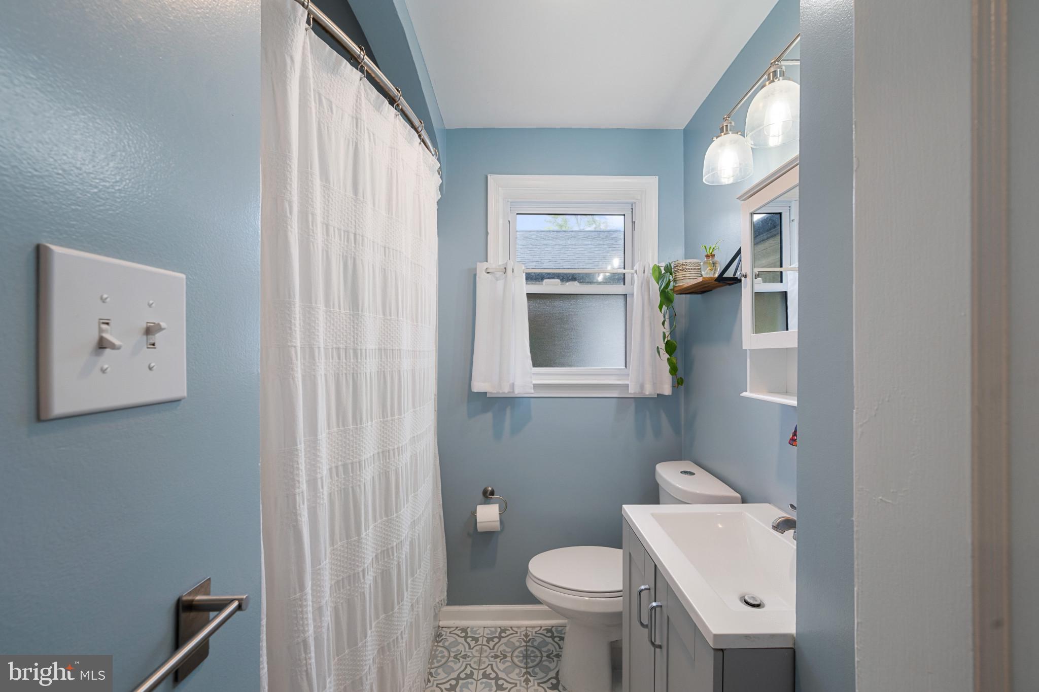 705 Longview Avenue Westminster, MD 21157 - Photo 16 of 30 a bathroom with a toilet sink and mirror