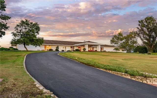 a view of outdoor space with garden