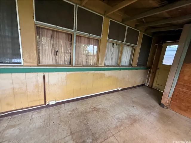 a view of hallway with stairs