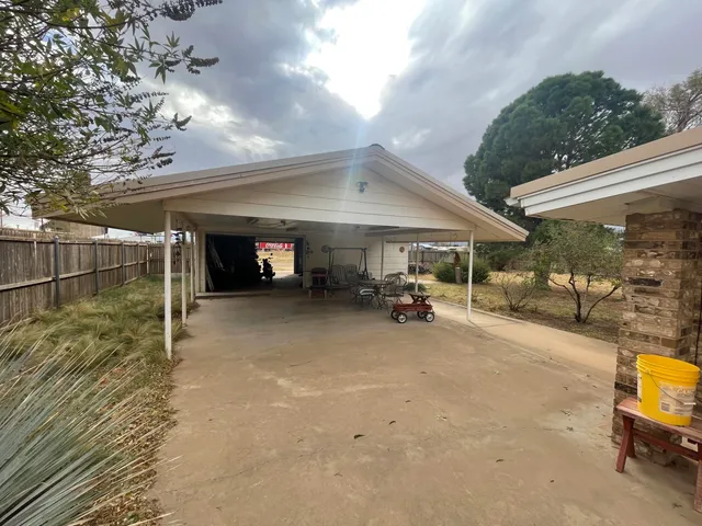 a view of car garage