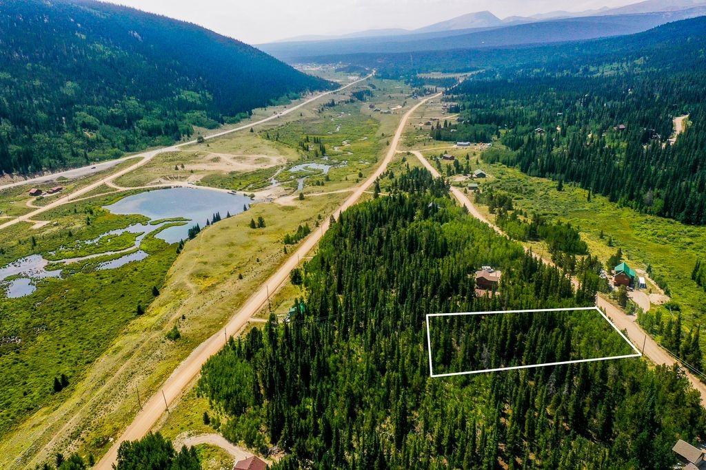408 Quartzville Road Alma, CO 80420 - Photo 3 of 17 Aerial View with approximate lot lines