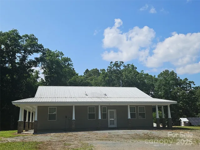 a backyard of a house