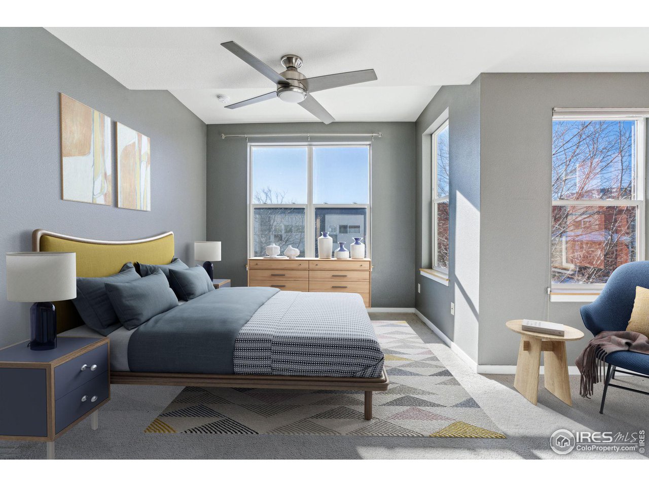 1351 Yellow Pine Avenue Boulder, CO 80304 - Photo 13 of 34 a bedroom with a bed a couch and dresser