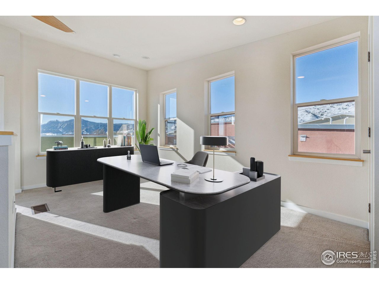 1351 Yellow Pine Avenue Boulder, CO 80304 - Photo 5 of 34 a dining room with kitchen island granite countertop a sink granite counter tops and a view of living room