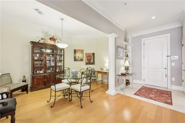 a view of a livingroom with furniture and a rug