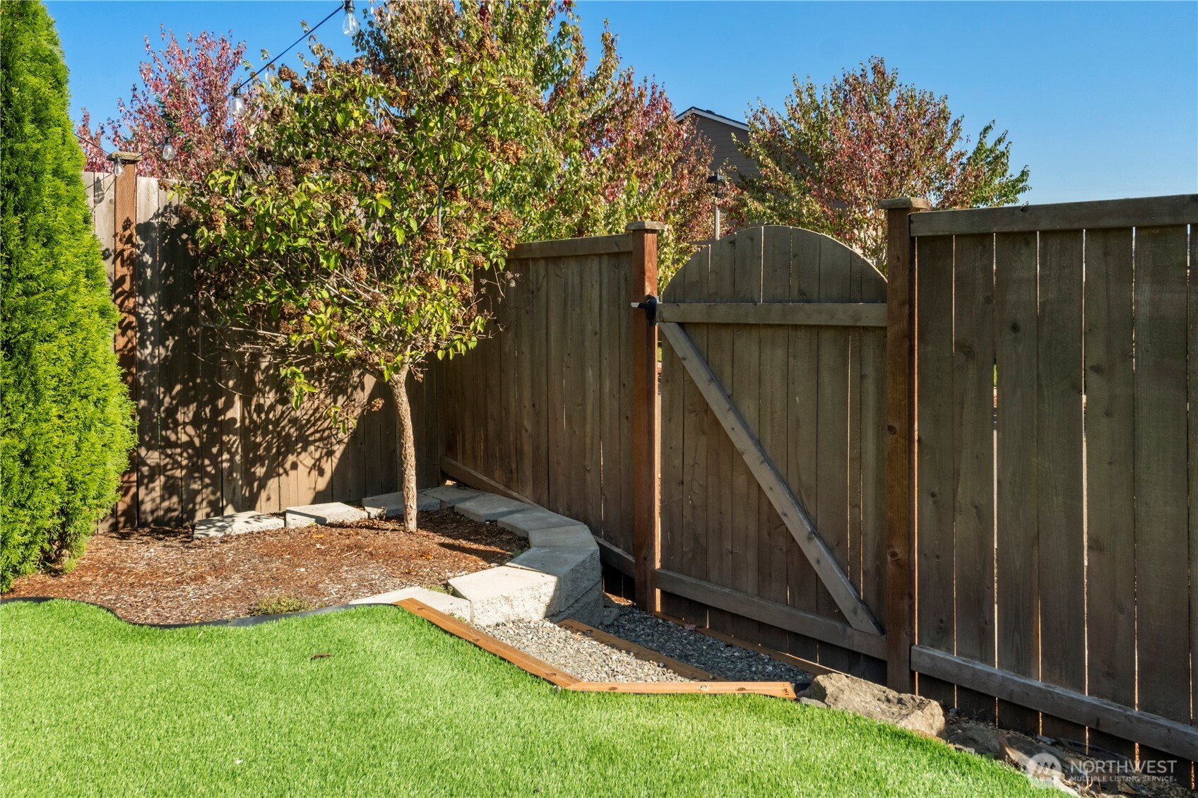 1002 O O'Farrell Lane Northwest Orting, WA 98360 - Photo 4 of 38 a view of backyard with tub and trees