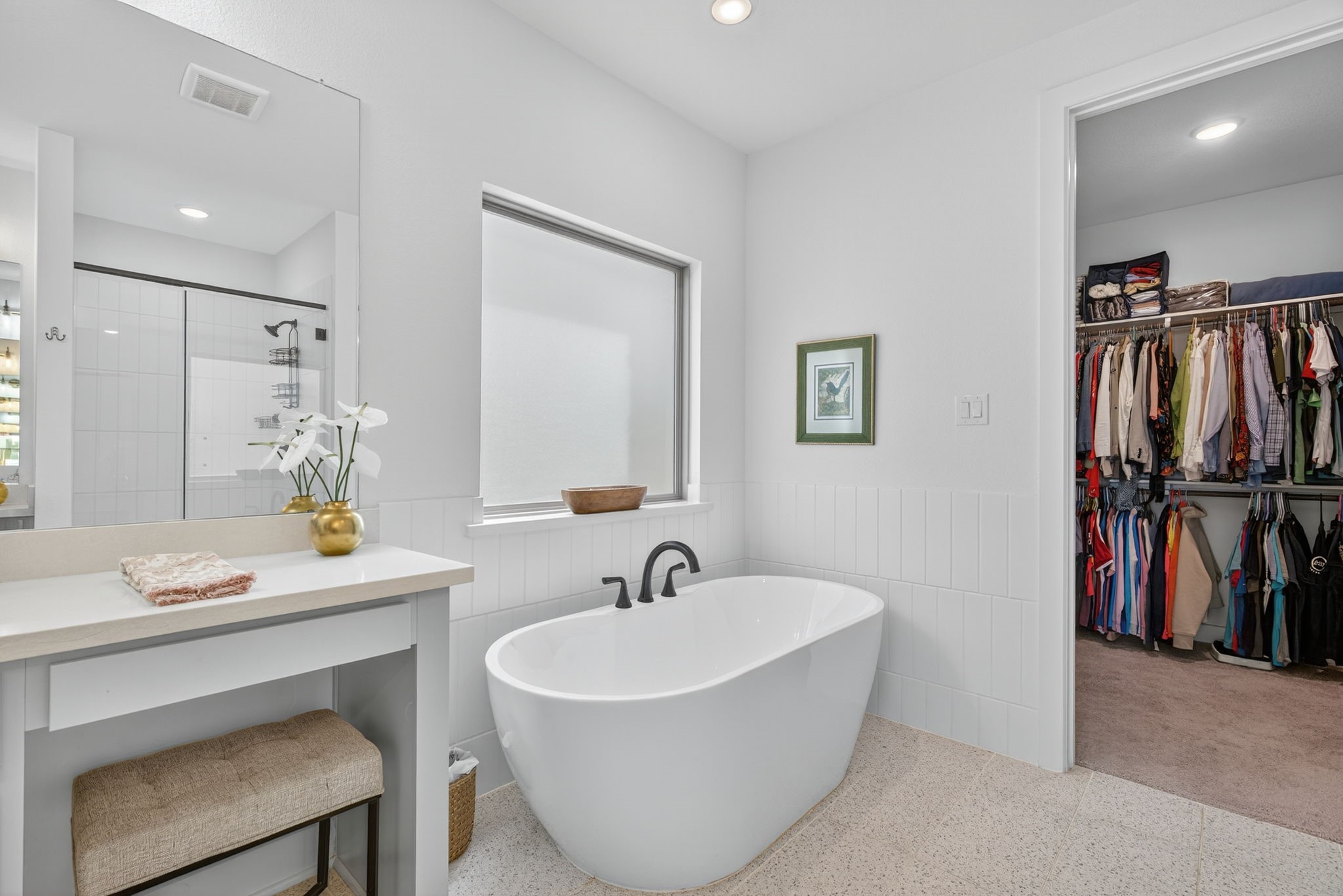 31418 Golden Cliffs Lane Fulshear, TX 77441 - Photo 24 of 48 The Ensuite Primary Bath has a beautiful soaking garden tub! 31418 Golden Cliffs Ln., Fulshear, TX 77441