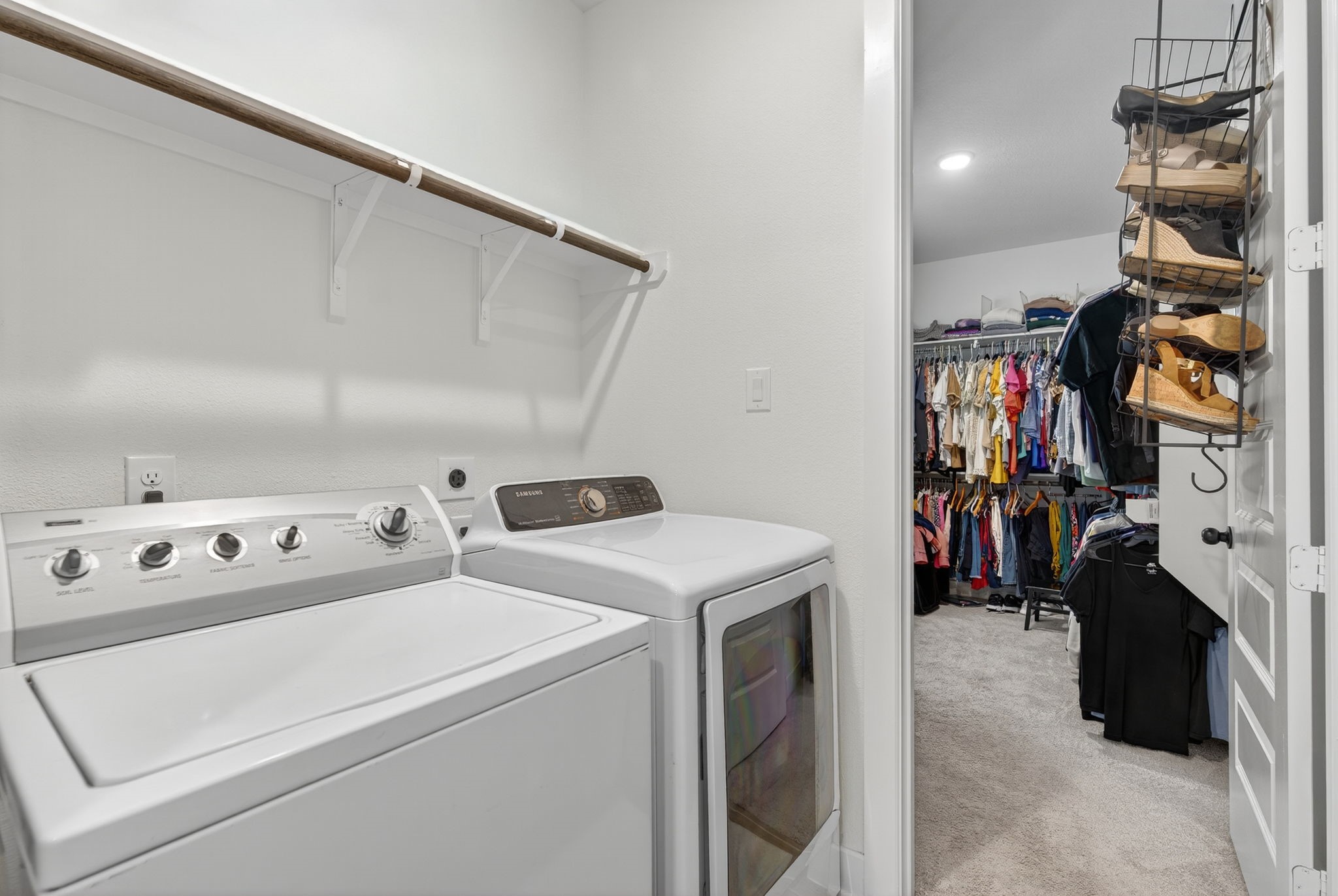 31418 Golden Cliffs Lane Fulshear, TX 77441 - Photo 26 of 48 Laundry Room with access to the Primary Closet! 31418 Golden Cliffs Ln., Fulshear, TX 77441