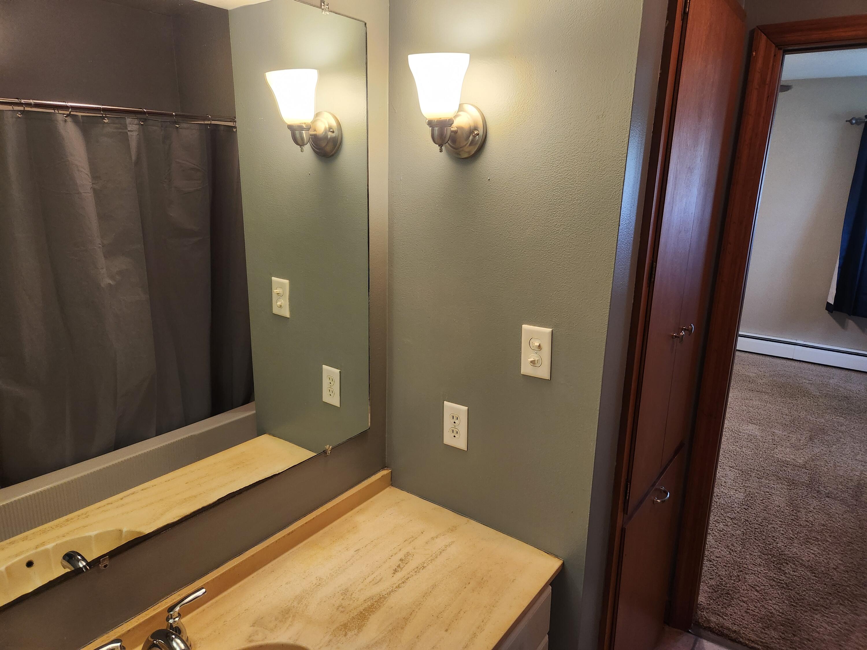 4726 Locksley Drive East Rensselaer, IN 47978 - Photo 33 of 33 a bathroom with a shower and a mirror