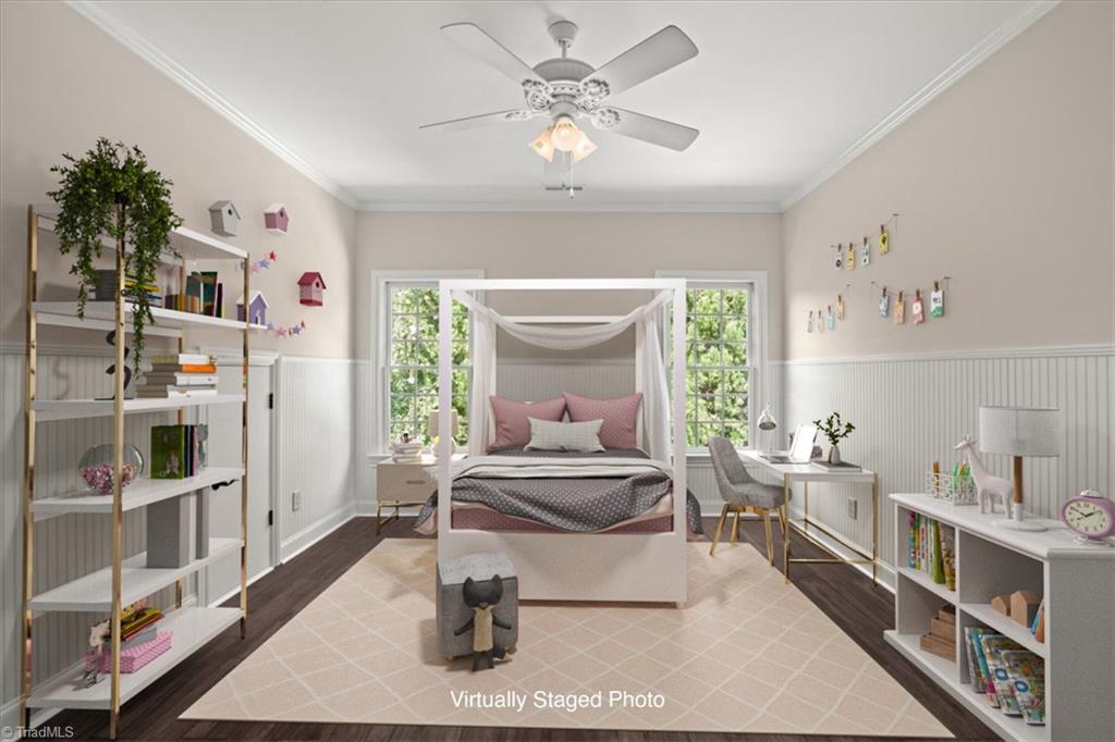 8400 Parkchester Place Oak Ridge, NC 27310 - Photo 37 of 49 Bedroom Three with eave access that with make a sweet hidden playroom.