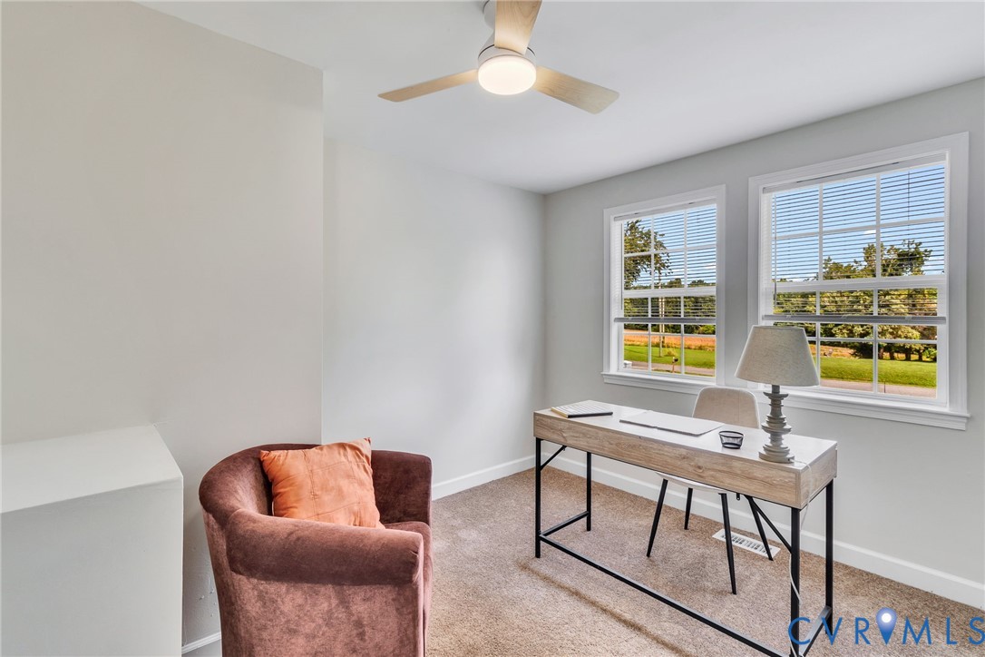 36 Bundick Road Lottsburg, VA 22511 - Photo 20 of 50 Carpeted room with double windows, a ceiling fan w