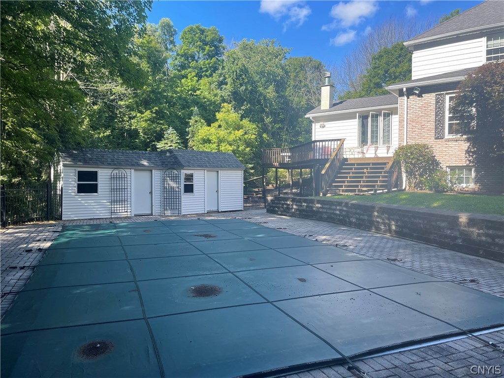 2671 Lyons Road Camillus, NY 13031 - Photo 48 of 50 Pool, Pool House & Deck