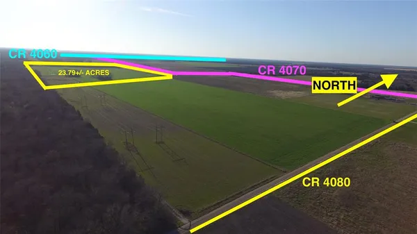 a view of a lake with a big yard