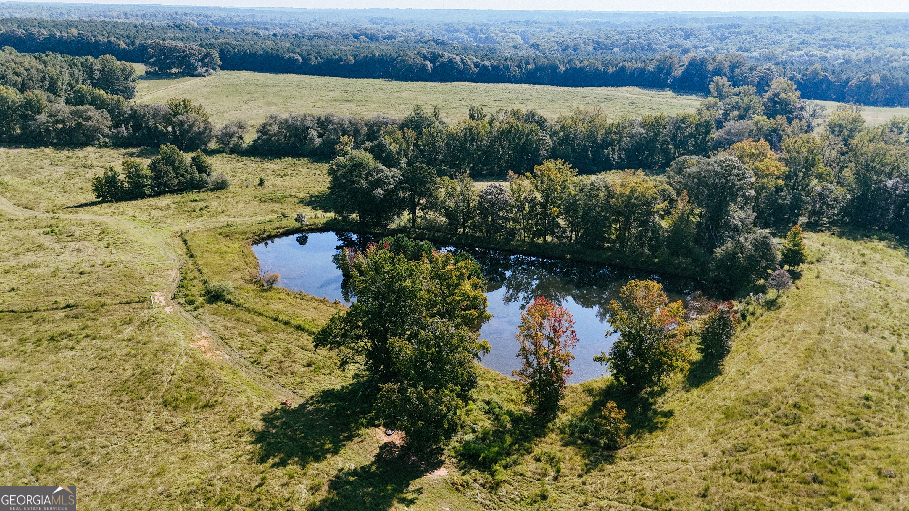 260.66-ac Bohannon Road Grantville, GA 30220 - Photo 3 of 22 an aerial view of a houses with a yard