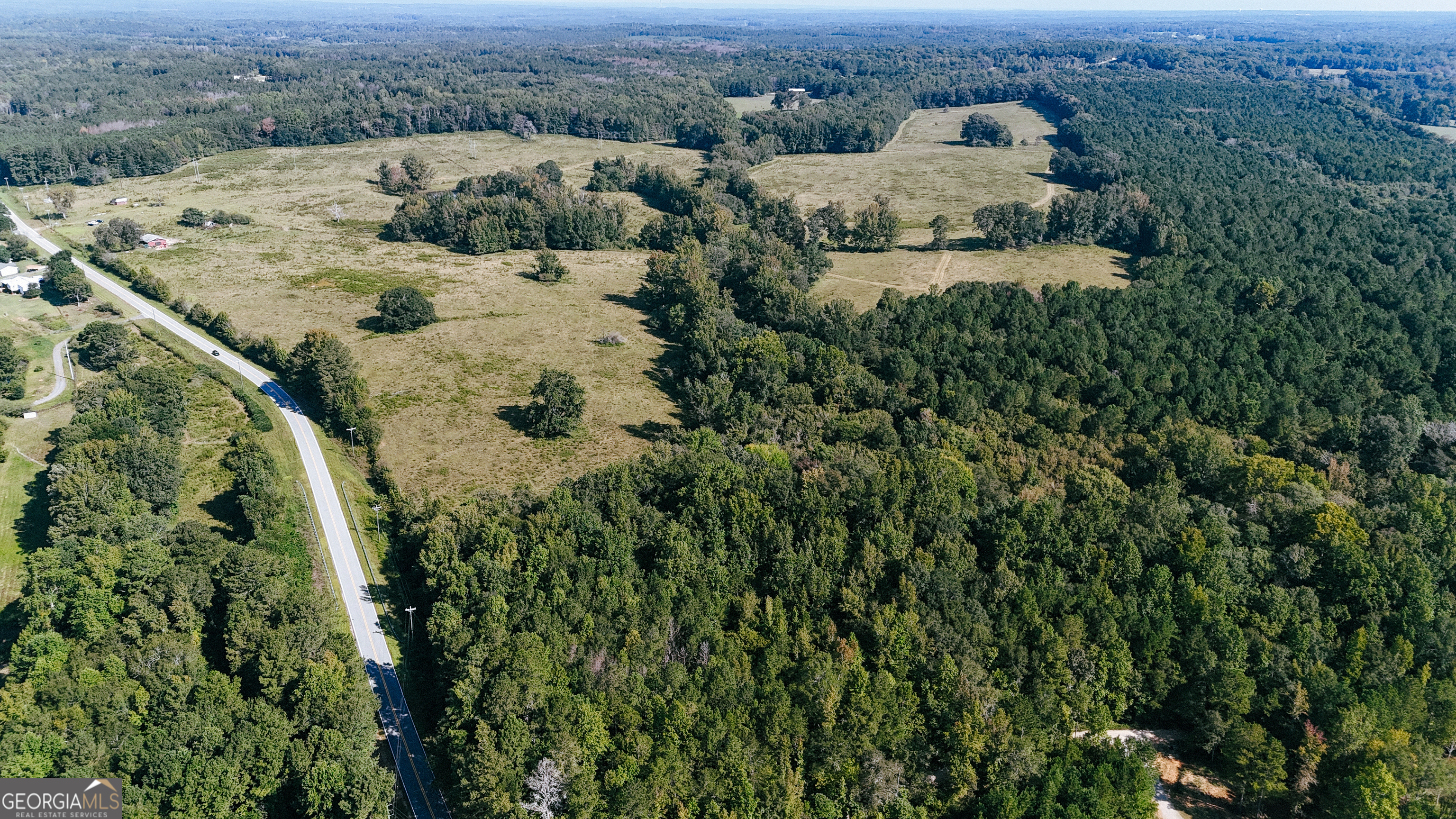 260.66-ac Bohannon Road Grantville, GA 30220 - Photo 8 of 22 an aerial view of a house with a yard