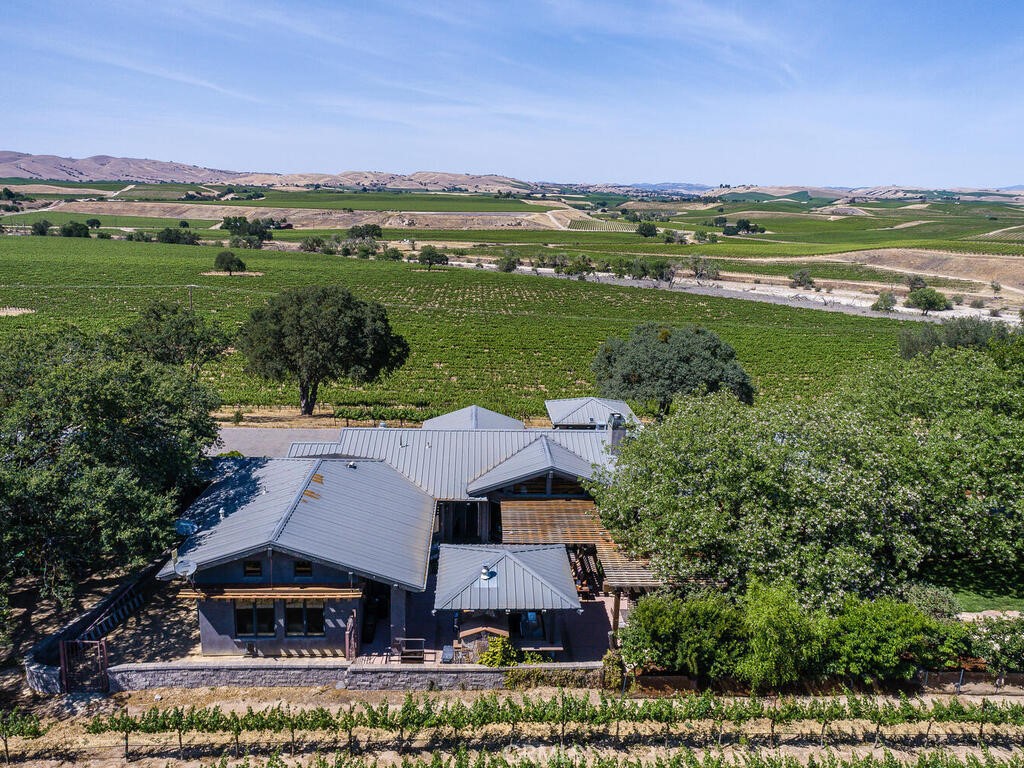 7790 Airport Road Paso Robles, CA 93446 - Photo 40 of 71 an aerial view of a house with big yard