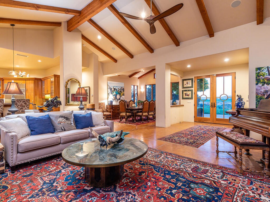 7790 Airport Road Paso Robles, CA 93446 - Photo 6 of 71 a living room with furniture and a dining table
