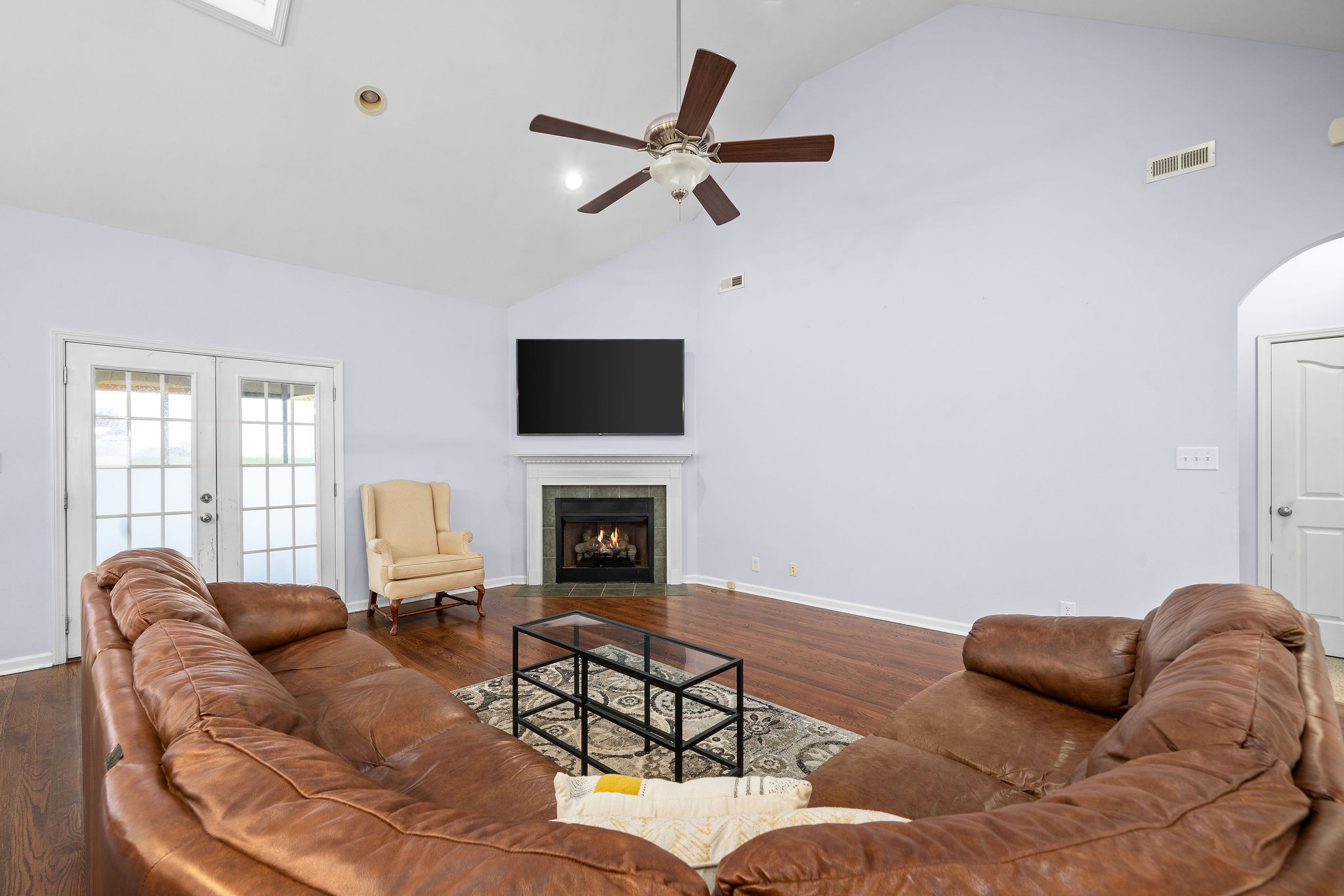 233 Barkers Mill Road Pembroke, KY 42266 - Photo 15 of 48 a living room with furniture or couch and a fireplace