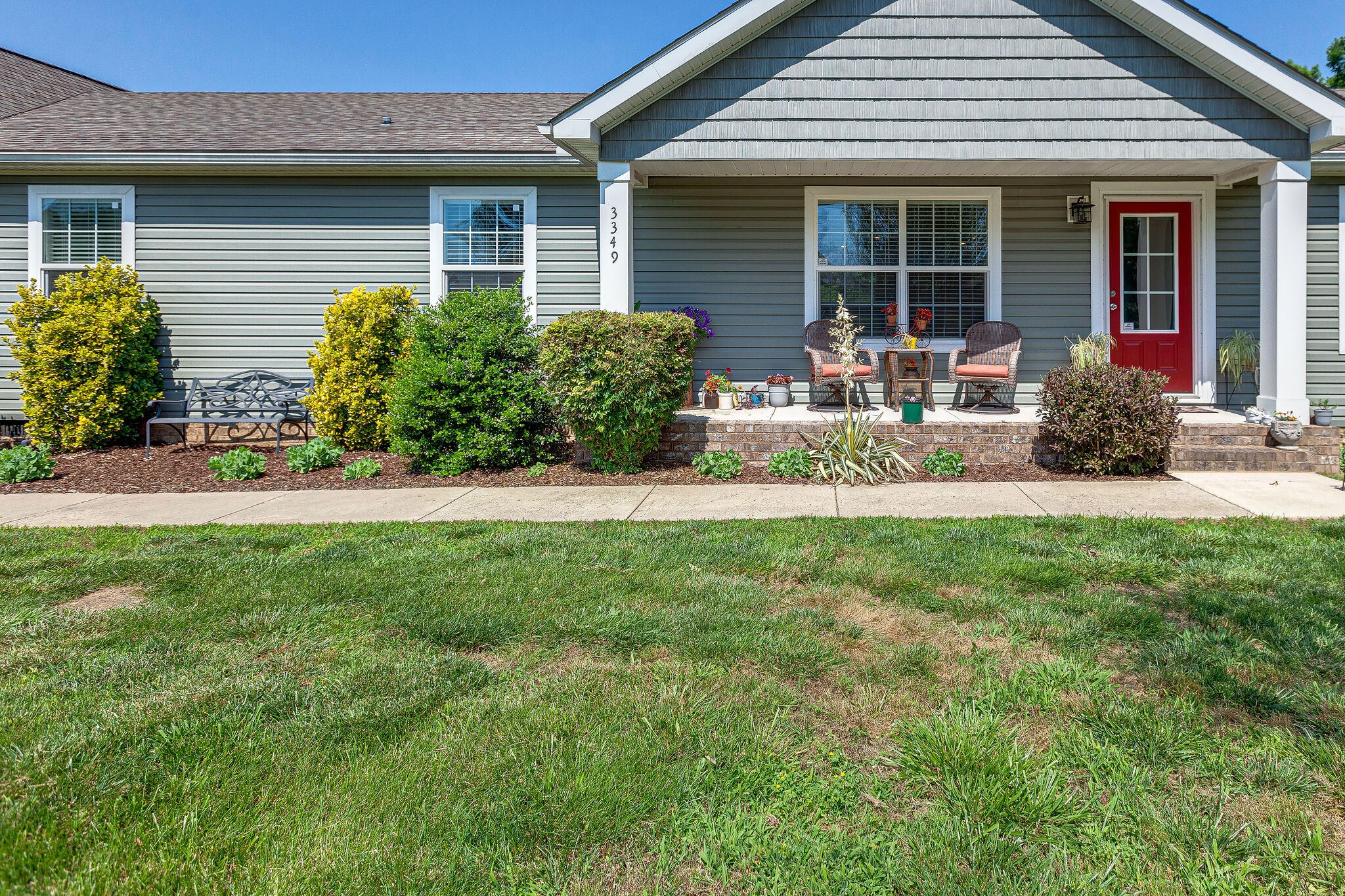 3349 Mahlon Moore Road Spring Hill, TN 37174 - Photo 4 of 28 front view of a house with a yard