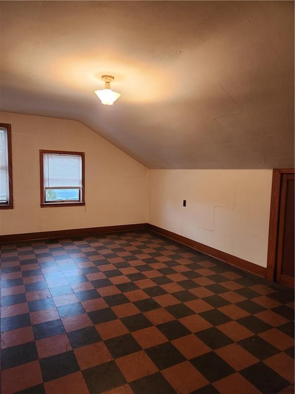1100 Old State Road Apollo, PA 15613 - Photo 15 of 16 a view of a room with a black white checkered floor and a black white checkered floor