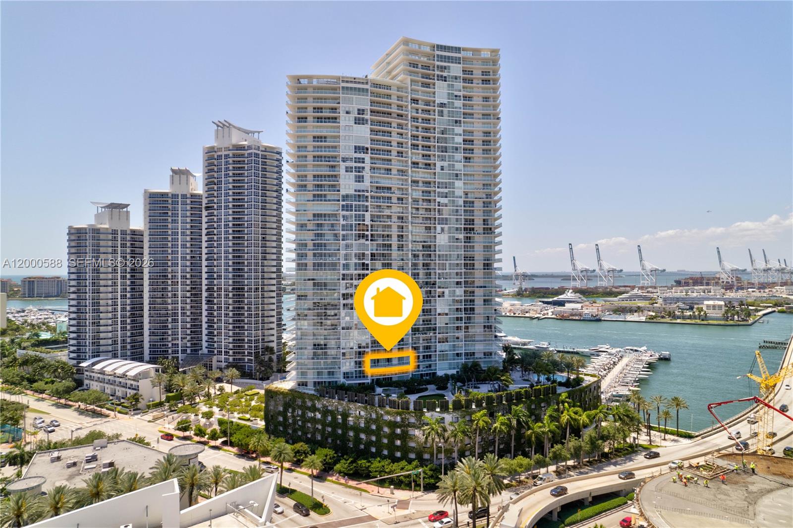 450 Alton Road, Unit 806 Miami Beach, FL 33139 - Photo 22 of 23 a view of a city with tall buildings