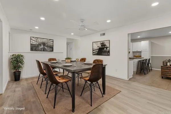 an empty room with wooden floor