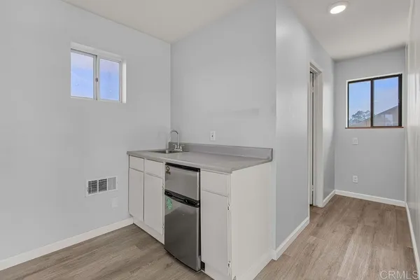 a view of a building from a window