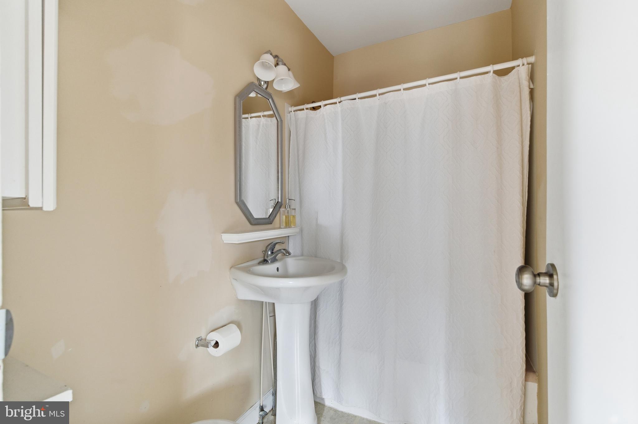 19 Thatcher Road Frenchtown, NJ 08825 - Photo 22 of 41 a bathroom with a sink a mirror and shower